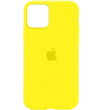 Чехол силиконовый неоново-жёлтый для Apple iPhone 12 mini